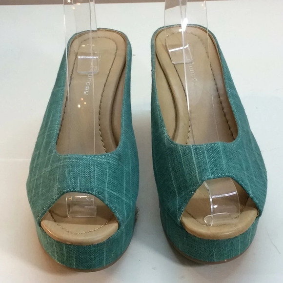 CL by Laundry Teal Green Platform Espadrilles - Picture 3 of 8